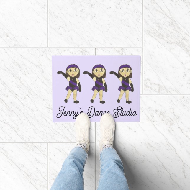 Customized Jazz Dancer Dance School Studio Teacher Doormat (Indoor)