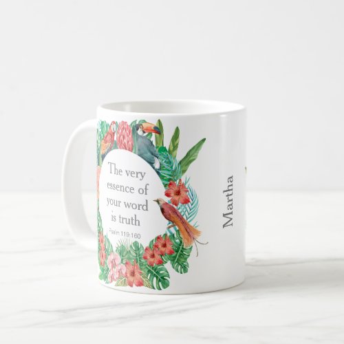 Customized JW 2023 year text Psalm 119160 Jungle  Coffee Mug