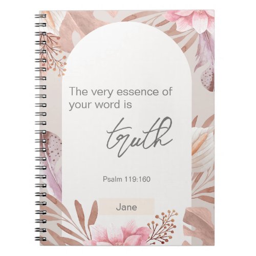 Customized JW 2023 year text Psalm 119160  Notebook