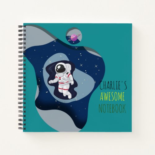 Customized kid  Astronaut Notebook