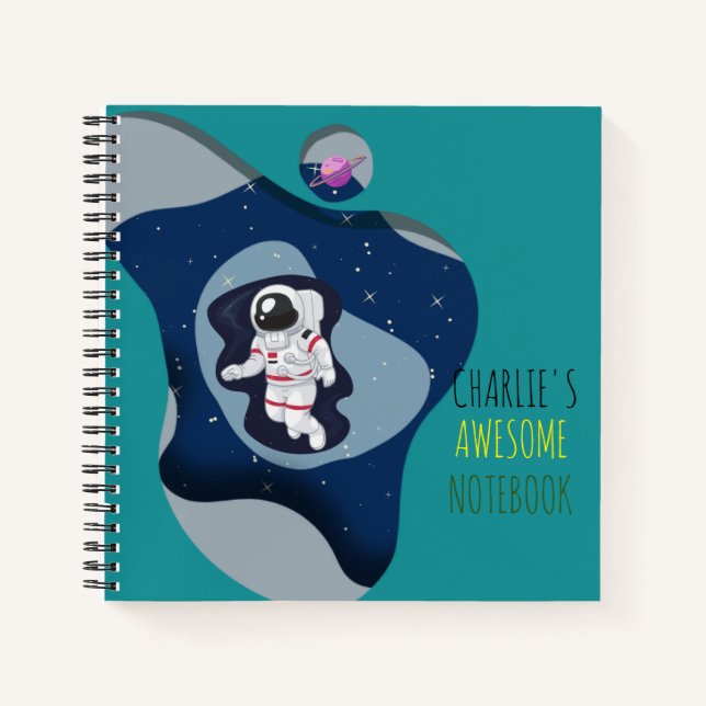 Customized kid  Astronaut Notebook (Front)