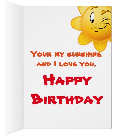 customized Kids birthday cartoon card (Inside (Right))