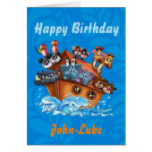Customized Kids birthday cartoon card (Front)