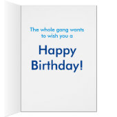 Customized Kids birthday cartoon card (Inside (Right))