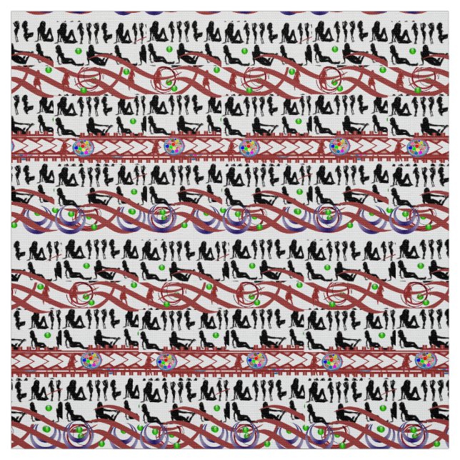 customized ladies dancing fabric (Swatch)