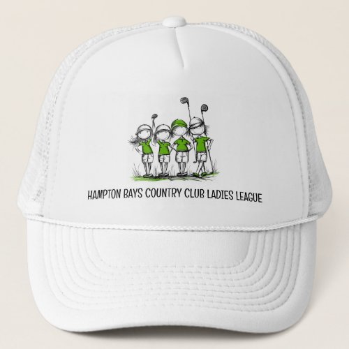 Customized Ladies Golf League Hat _ Club Name