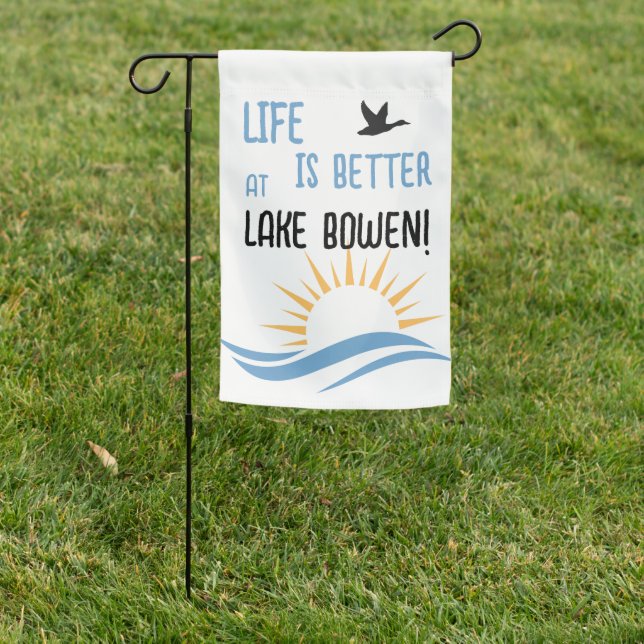 Customized Lake Name Garden Flag (In SItu)
