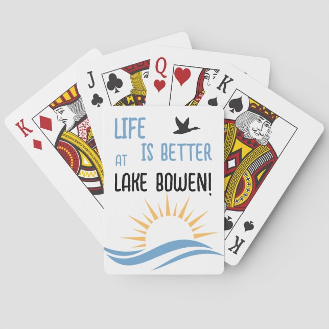 Customized Lake Name Poker Cards (Back)