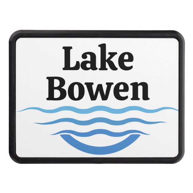 Customized Lake Name Tow Hitch Cover (Front)