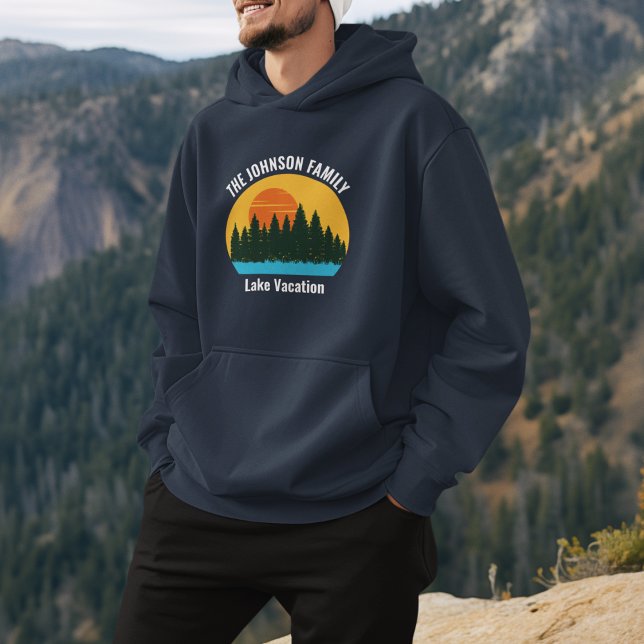 Customized Lake Sunset Vacation Hoodie (Creator Uploaded)