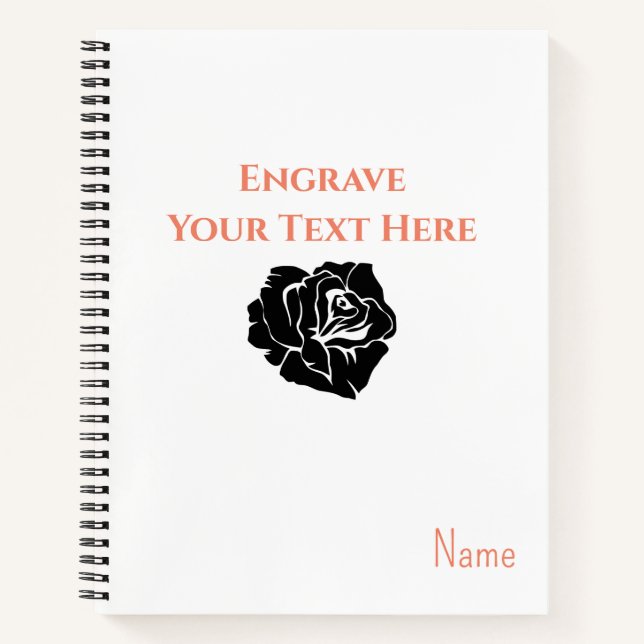 Customized Leather Journal, Leather Journal, Notebook (Front)