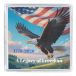 Customized Legacy of Freedom US 250th Anniversary  Silver Finish Lapel Pin