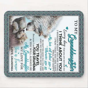 Customized Letter To My Granddaughter From Grandma Mouse Pad