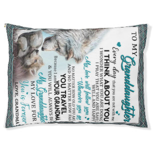 Customized Letter To My Granddaughter From Grandma Pet Bed