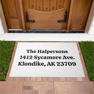 [Customized] Light Name and/or Address Doormat