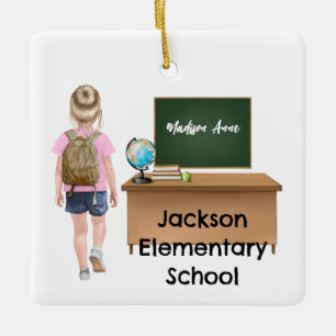 Customized Little Kids Grade School Ornament