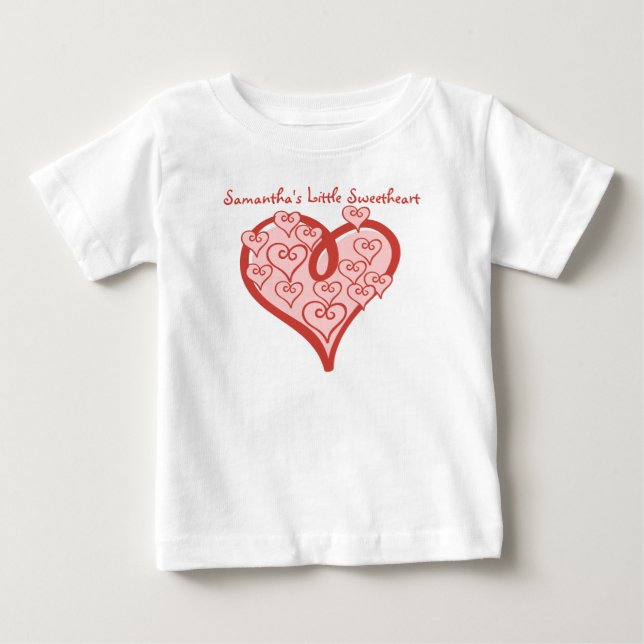 Customized Little Sweetheart Sleeveless Baby Dress Baby T-Shirt (Front)