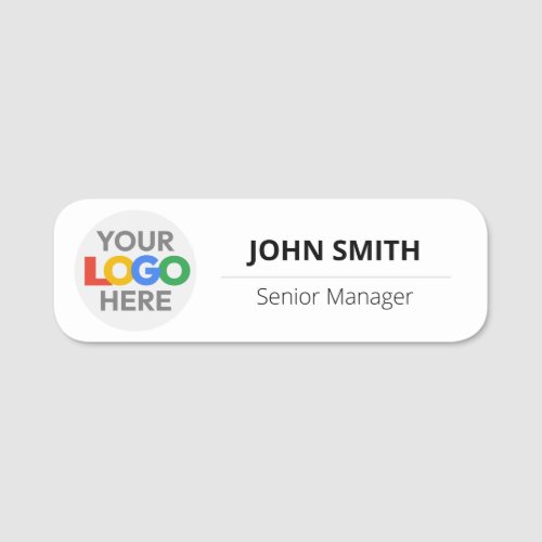 Customized Logo Employee _ Magnetic or Safety Pin Name Tag