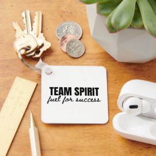 Customized Logo Motivational Team Spirit Office Keychain