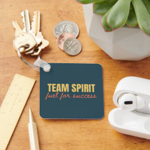 Customized Logo Motivational Team Spirit Office Keychain