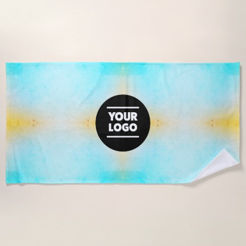 Customized Logo Ocean Blue Beach Towel