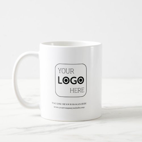 Customized Logo With Promotional Business Slogan Coffee Mug