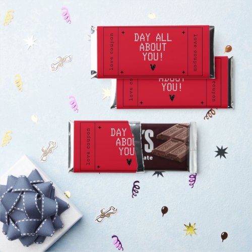 Customized Love coupon Hershey Bar Favors