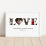 Customized Love Heart 4 Photo Print Poster