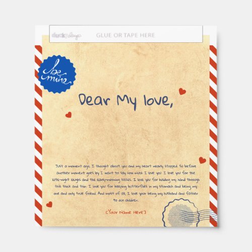 Customized Love Letter Hershey chocolate cover