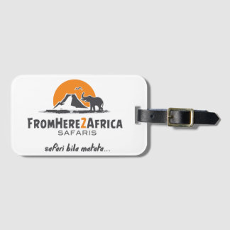 Customized luggage tag with business card slot