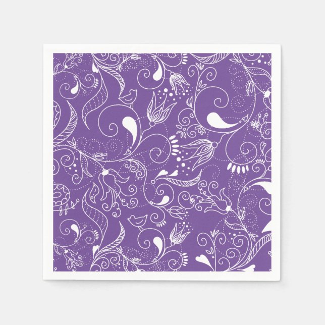 Customized mandala print editable colour  napkins (Front)