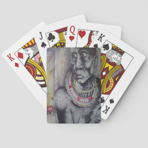 Customized Masai People Bicycle Card