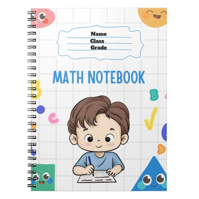 Customized Math Notebooks for School  (Front)