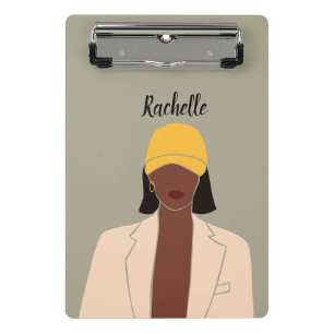 Customized Melanin Queen African American Mini Clipboard