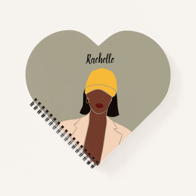 Customized Melanin Queen African American Notebook (Front)