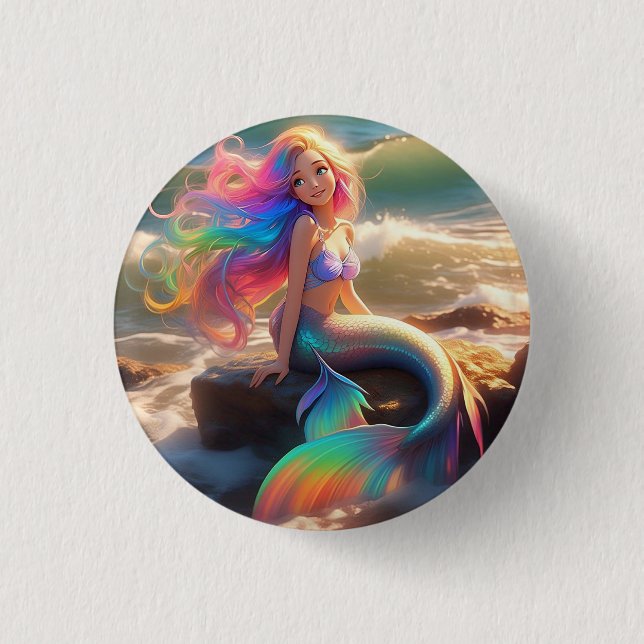 Customized mermaid button (Front)
