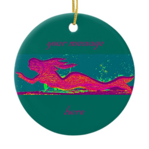 customized mermaid ornament