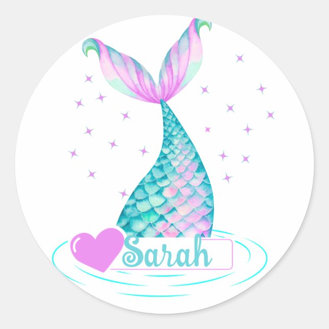 Customized Mermaid Tail Sticker (Front)