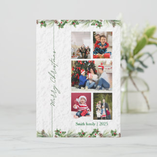 Customized Merry Christmas Photo Card