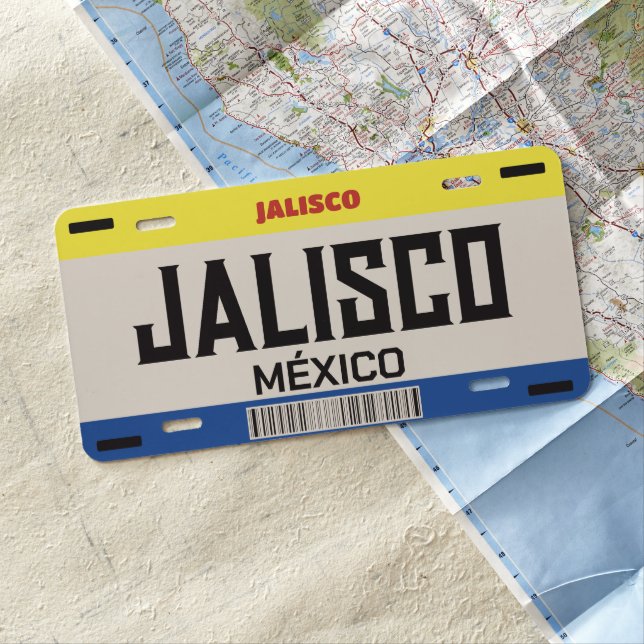 Customized Mexico Jalisco city license plate (In Situ)