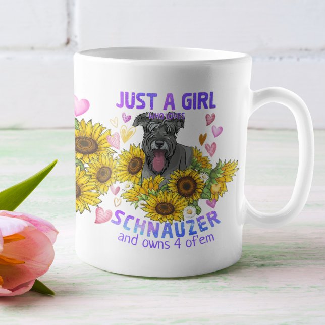 Customized Miniature Schnauzer Pet Dog Breed Mug (Creator Uploaded)