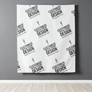 Customized Minimalist Company Branded Custom Tapestry