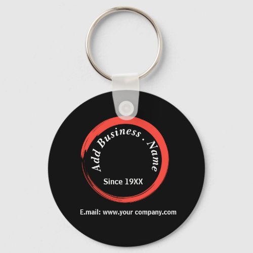  Customized Modern Black Professional Keychain