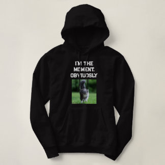 Customized Modern Black White Text And Pet Photo  Hoodie