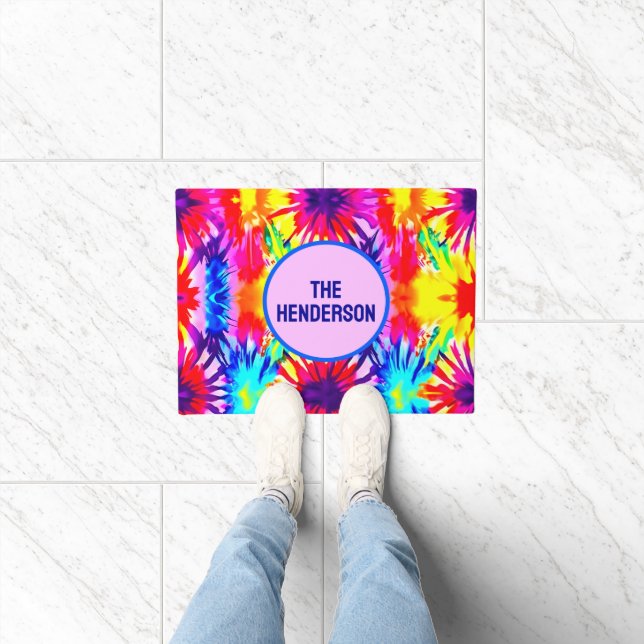 CUSTOMIZED MODERN DESIGN TIE-DYE DOORMAT (Indoor)
