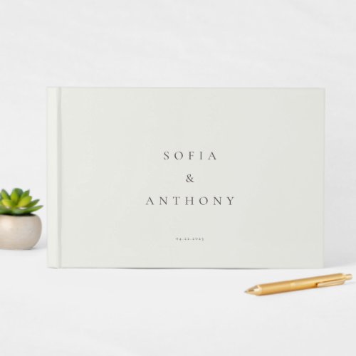 Customized Modern Minimalist Wedding Guestbook