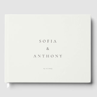 Customized Modern Minimalist Wedding Guestbook