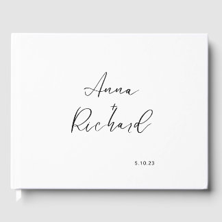 Customized Modern Minimalistic Wedding Guestbook