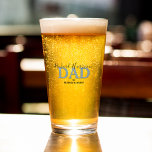 Customized Modern Photo Beer  Glass<br><div class="desc">This Beer glass features the template text 'DADS NAME,  DAD TO,  KIDS NAMES' making the perfect gift for fathers day,  birthdays and christmas. Easy to personalize and you can change the font style,  size and color by clicking on the link after personalizing.</div>