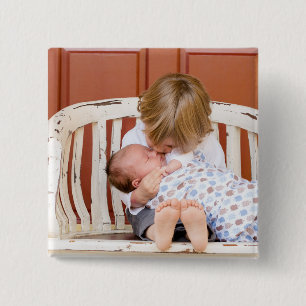 Customized Modern Photo Personalized Button